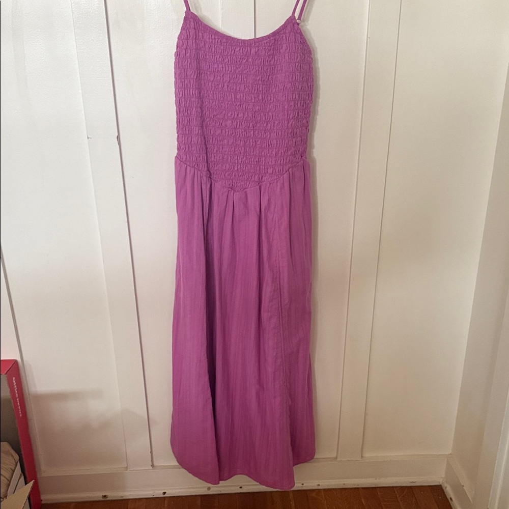 American Eagle Outfitters Vibrant Pink midi dress